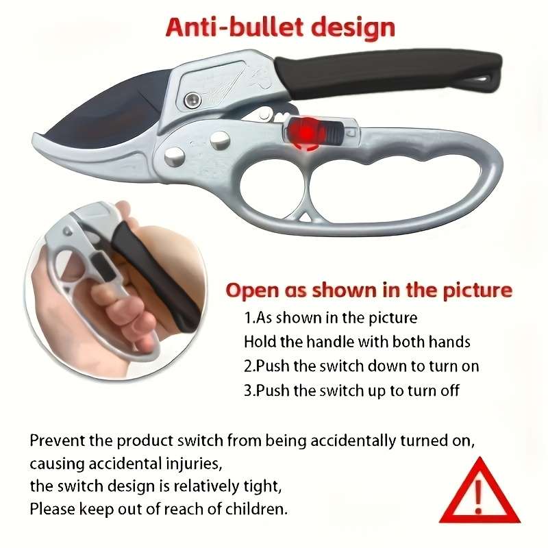 2Pcs Set Triple Speed Pruning Shears Pro