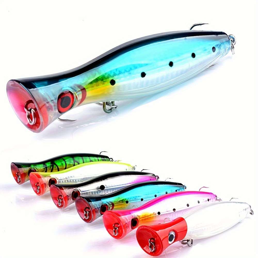 1pc Popper Fishing Lure 12.5cm 40.3g ABS Hard Bait for Fresh Saltwater Angling Crash Wate