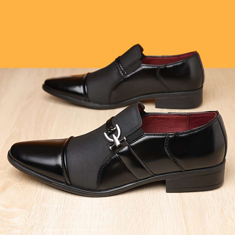 Mens Leather Shoes Color Black Sizeuk 7