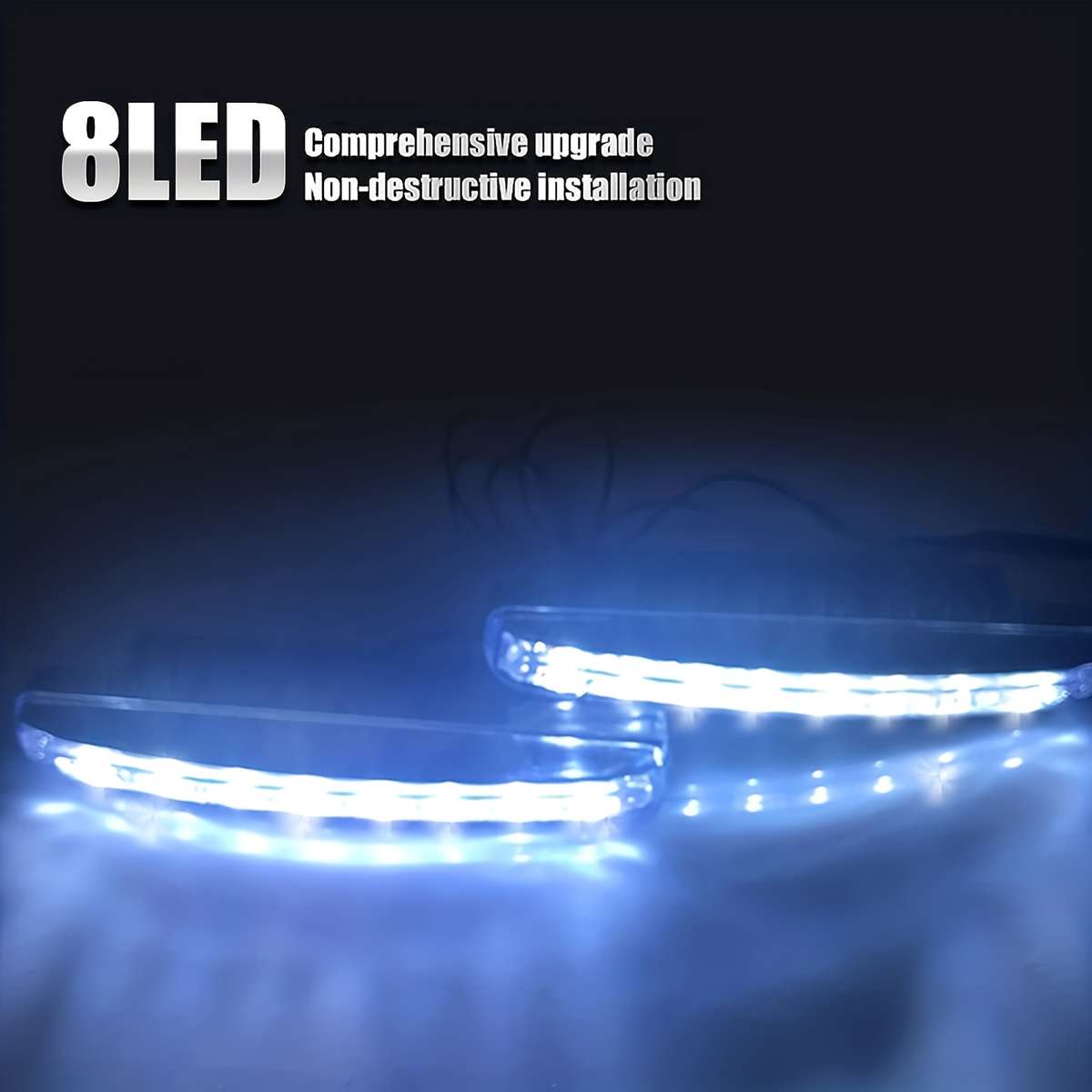 2Pcs LED Daylight Lights Car and Motorcycle LED Daylight Lights