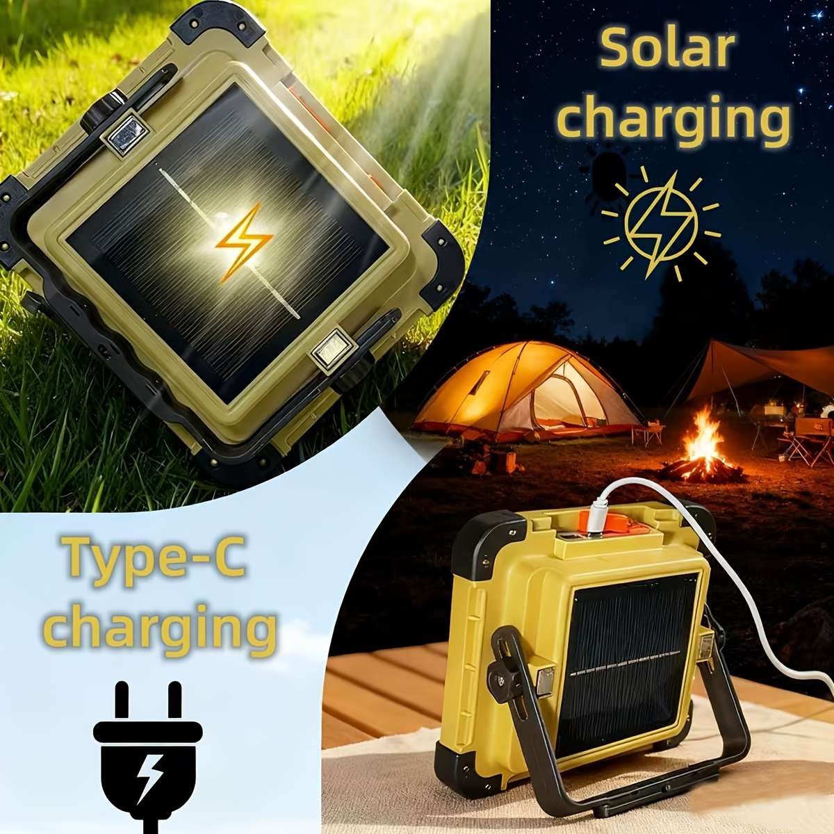 Solar Emergency Lights Color Brown