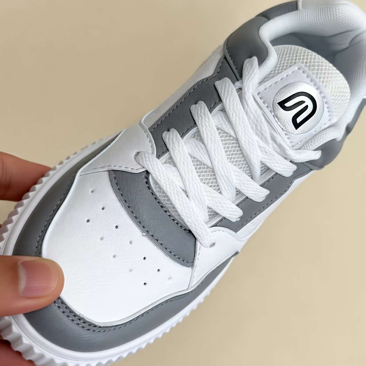 Sneakers Color White And Grey Sizeuk 7.5