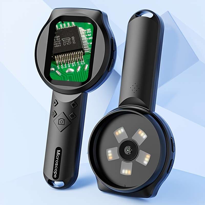 Handheld Digital Microscope Electronic Magnifier 15 Adjustable Led Lights
