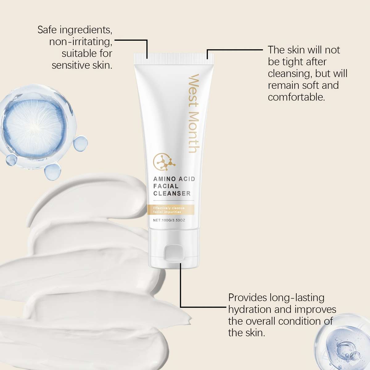 Facial Cleansing Quantity 2Pcs 100G 3.53Oz *2