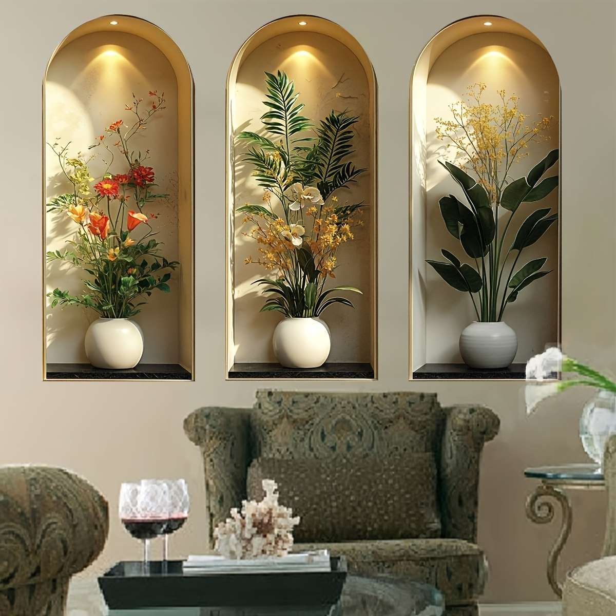 Wall Stickers Color Yellow Size20 Cm  7.9 In 50 Cm  19.7 In 3