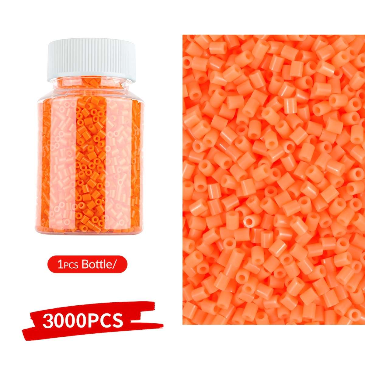 Perler Bead Set Bottle Orange Yellow A5 3K