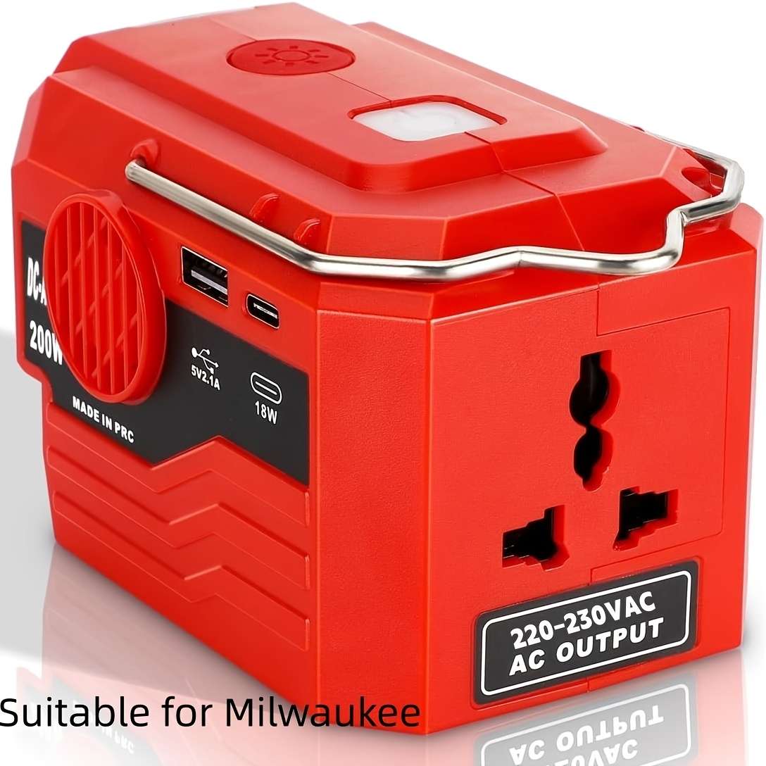 Inverter Color Redfor Milwaukee