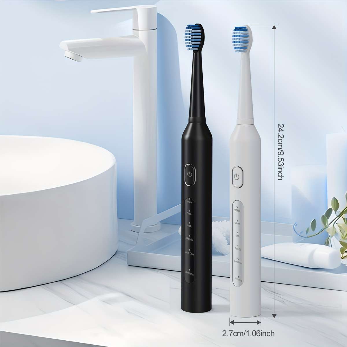 Dental Cleaner Color White 5 Nozzle 4 Head