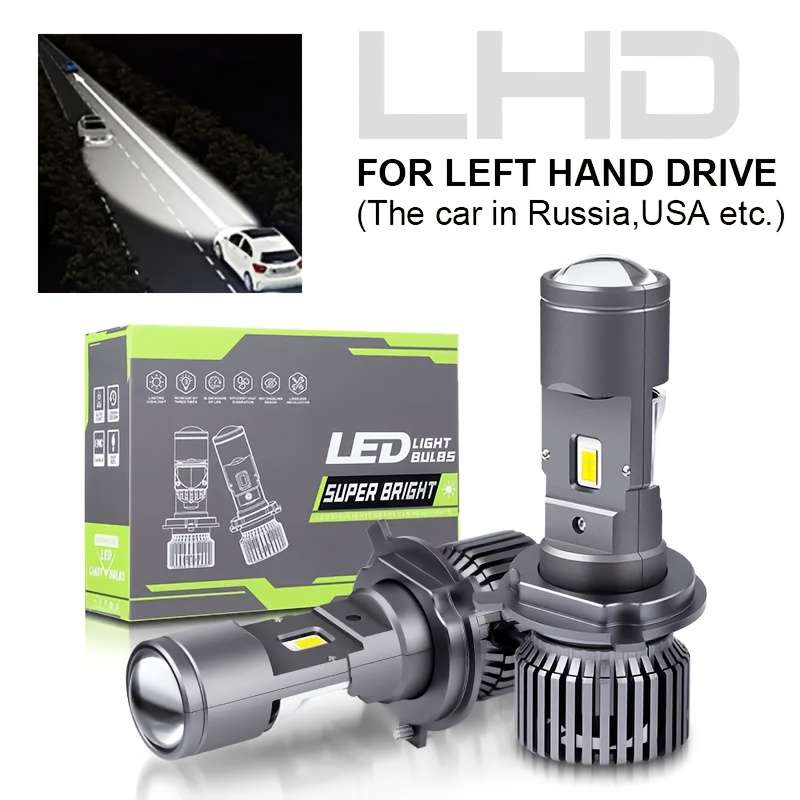 Car Lights Items 2Pcs Lefthand Drive
