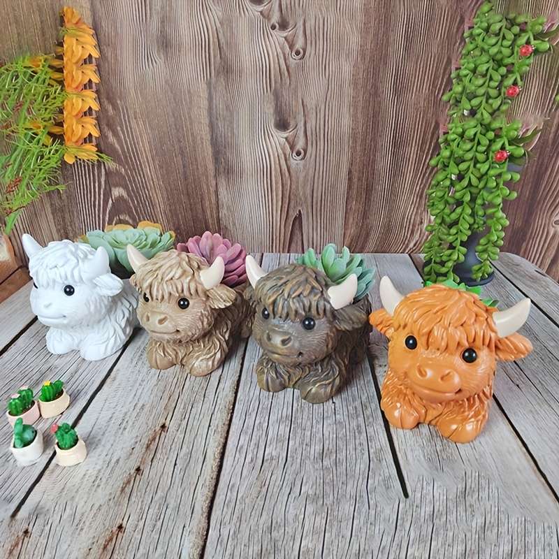 Flowerpot Model Coffee Color