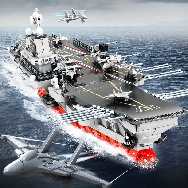 3D Jigsaw Puzzle Model Ship Style Shandong Ship 1 650 Building Block Assembly Model