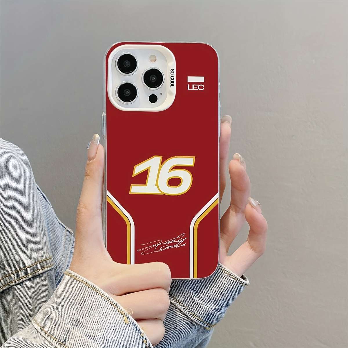 1Pc Mixed Color For iPhone 11 Racing Driver No 16 Phone Case