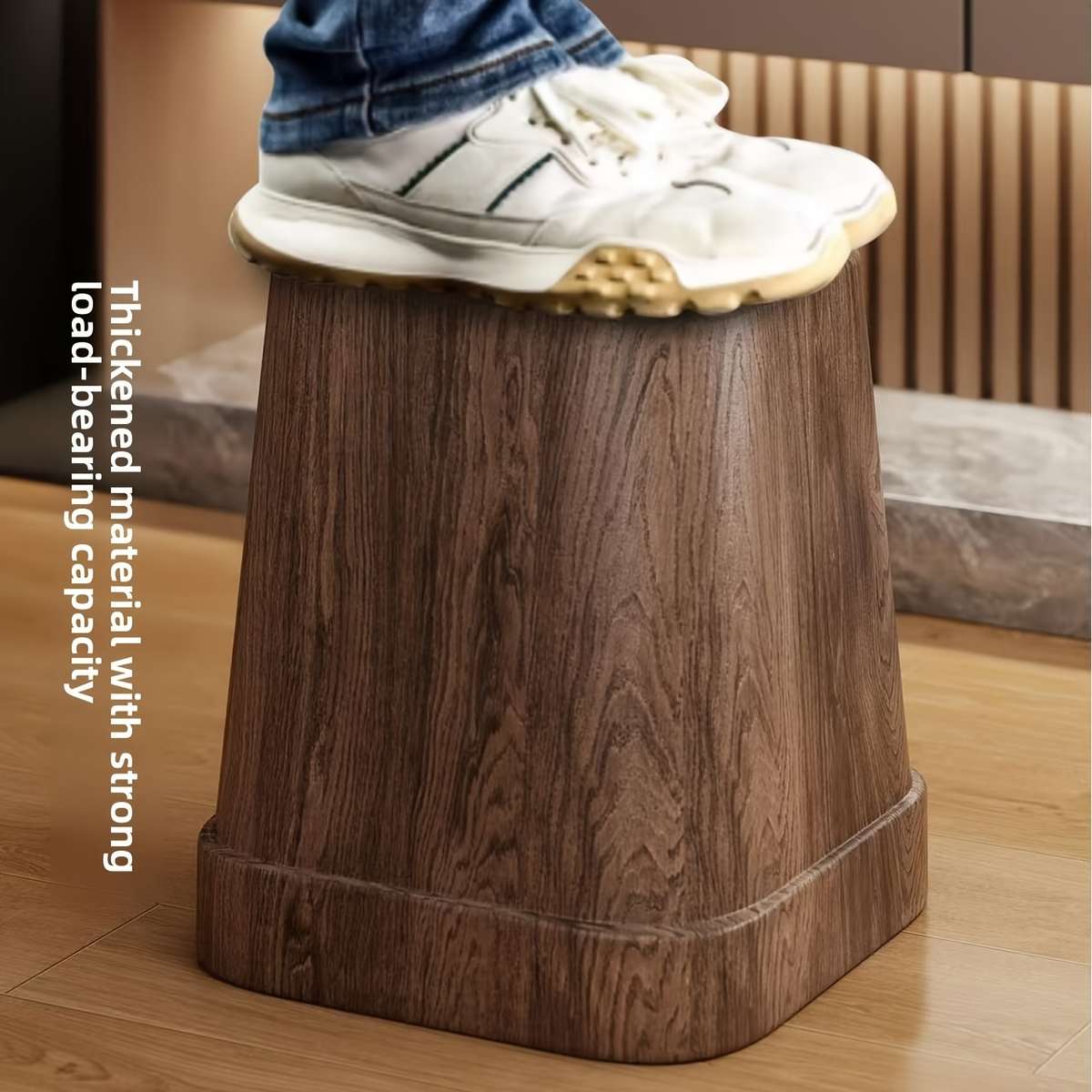 Garbage Can Color Press Ring Wood Grain 7L