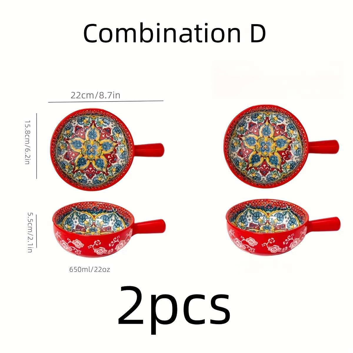Bowl Color 1 Set Of 2 Pieces Combination D