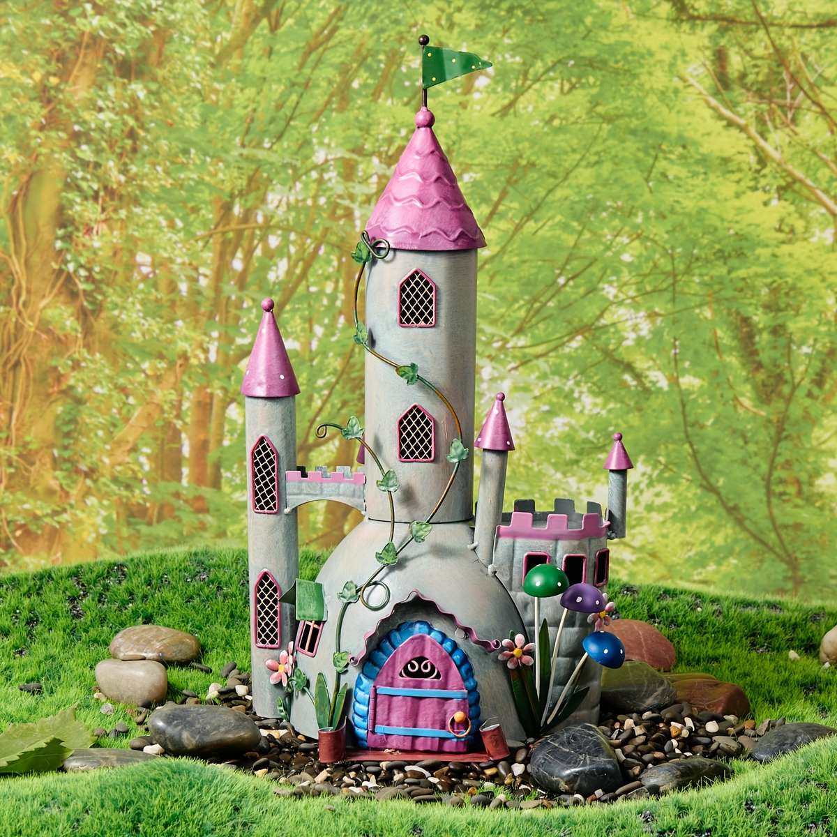 Building Toy Architectural Model Toy Set Style Big Castle Red