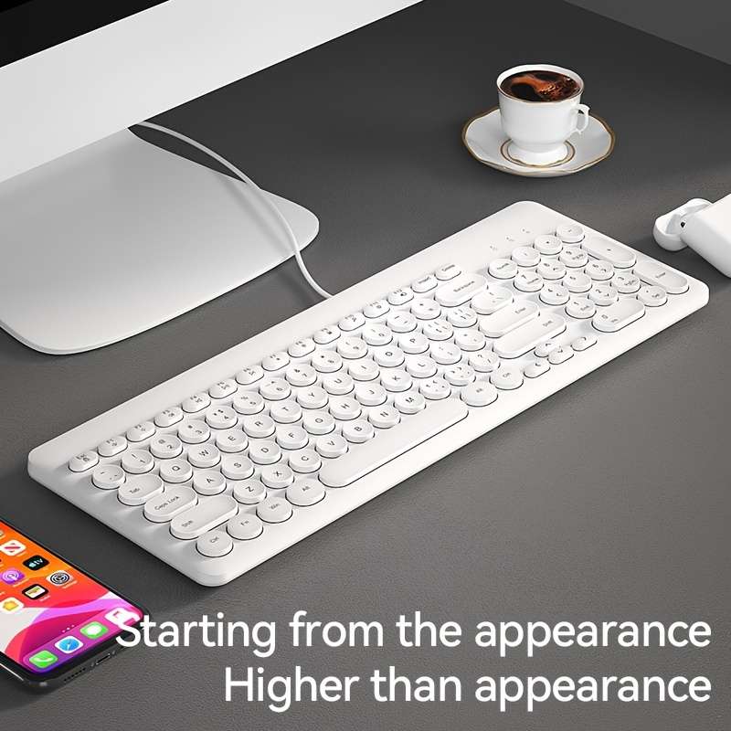 keyboard Items Wired Keyboard White