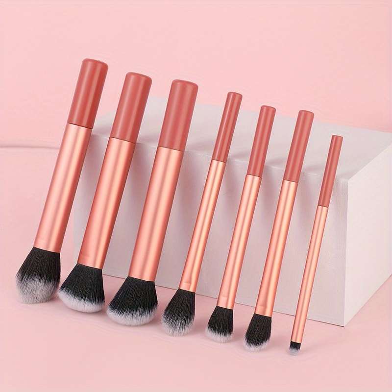 Makeup Brush Set Color 7Pcs Orange