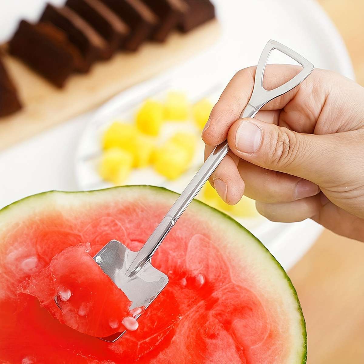 8pcs set Dessert Spoons 8 Stainless Steel Spoons Ice Cream Fruit Spoons Suitable For Home Fr