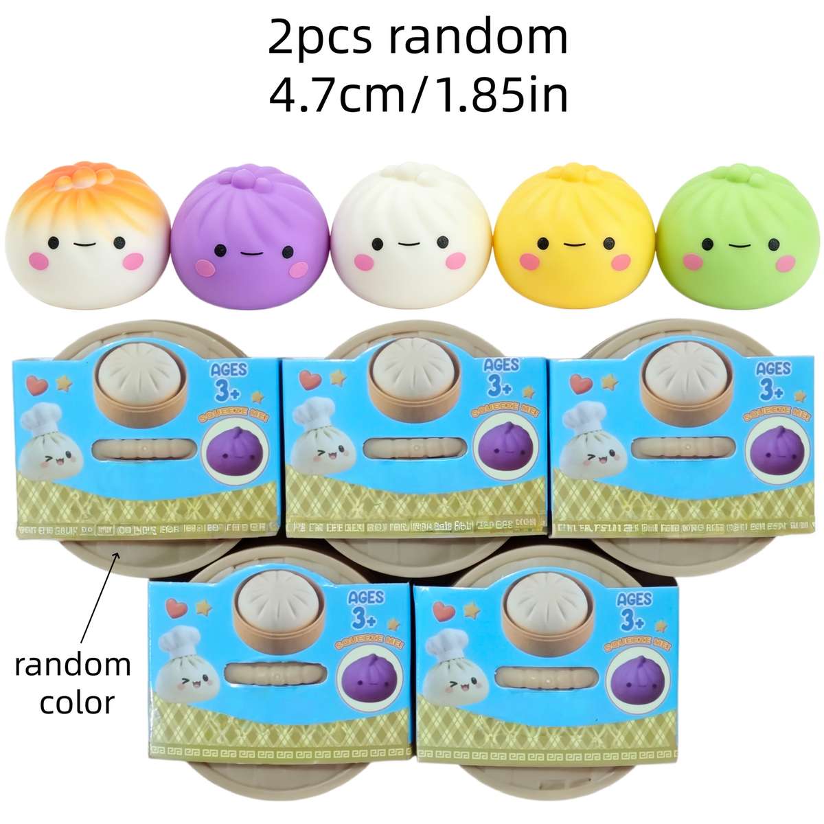 Squeezable Toys Style 2Pcs New Fun Buns With Cage