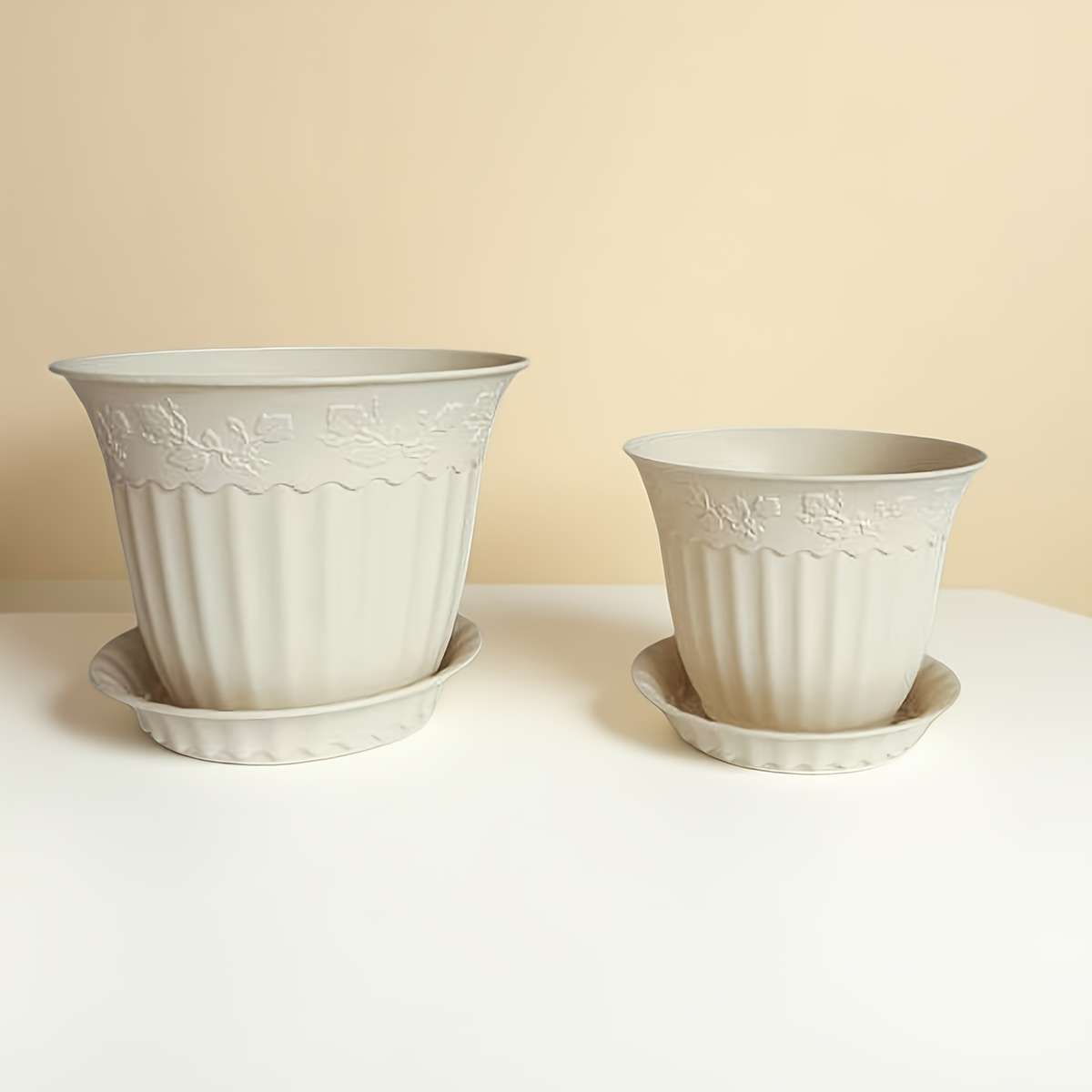 Flowerpot Color Milan Yellow Size5 Inch Basin With Support