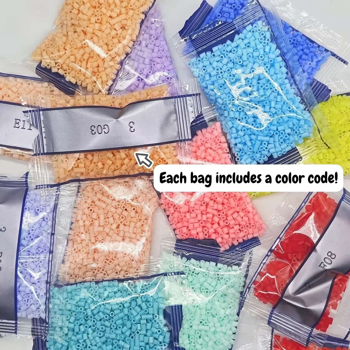 Perler Bead Set No.1 2 48Colorbottled