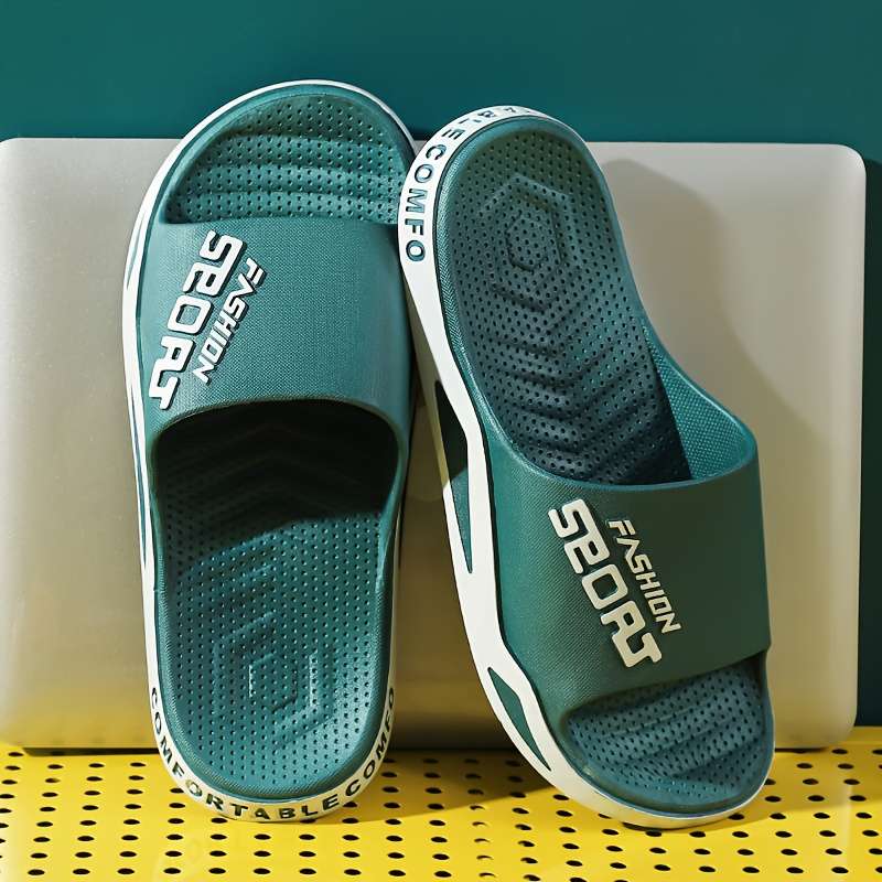 Men Slippers Summer Style White Size Uk 9.5 To 10