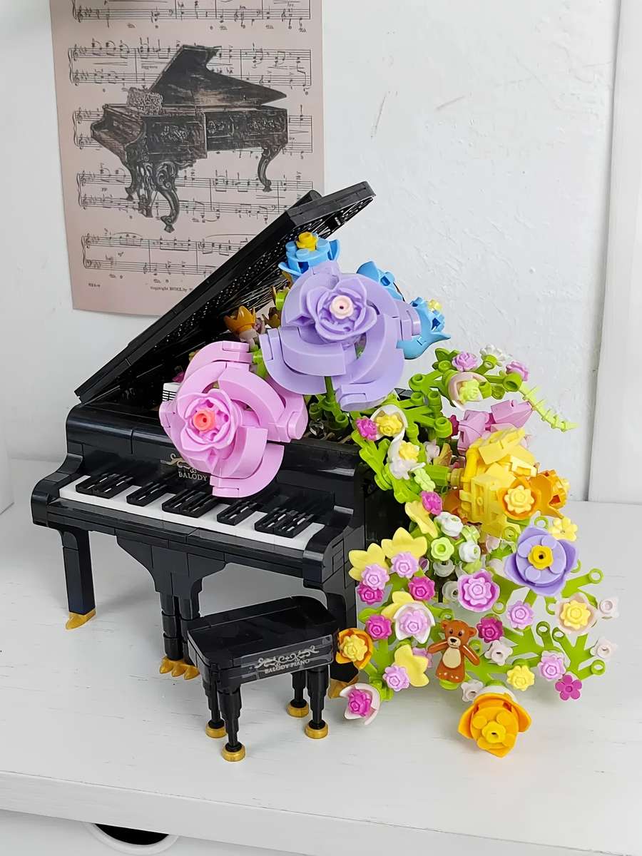 3D Puzzle Musical Instrument Model Model Piano Blocks
