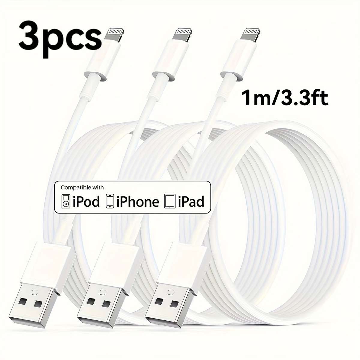 Charging Cable Size 100Cm 40Inch 3.3Ft Quantity