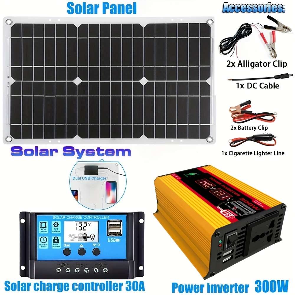 Solar Panel Model Dc 12V To Ac 220V Kit