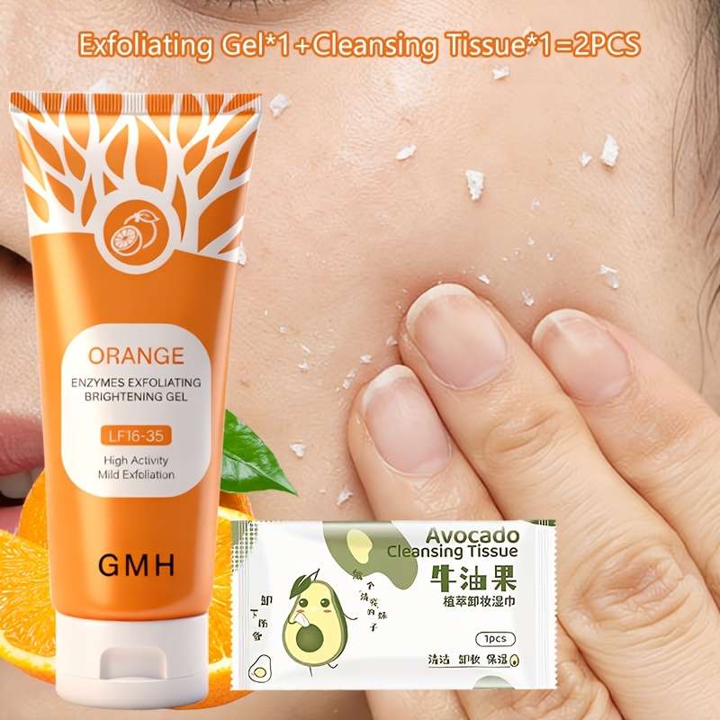 Facial Cleansing Color 2Pcs Gel Cleansing Tissue