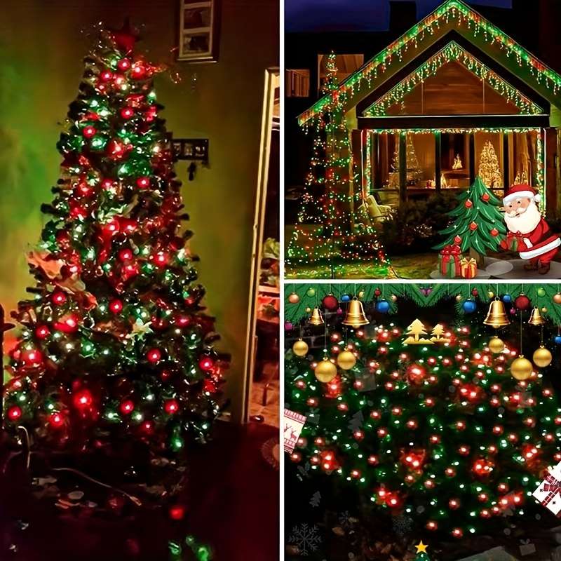 String Lights Color Red Green Size7M 22Ft 50Led