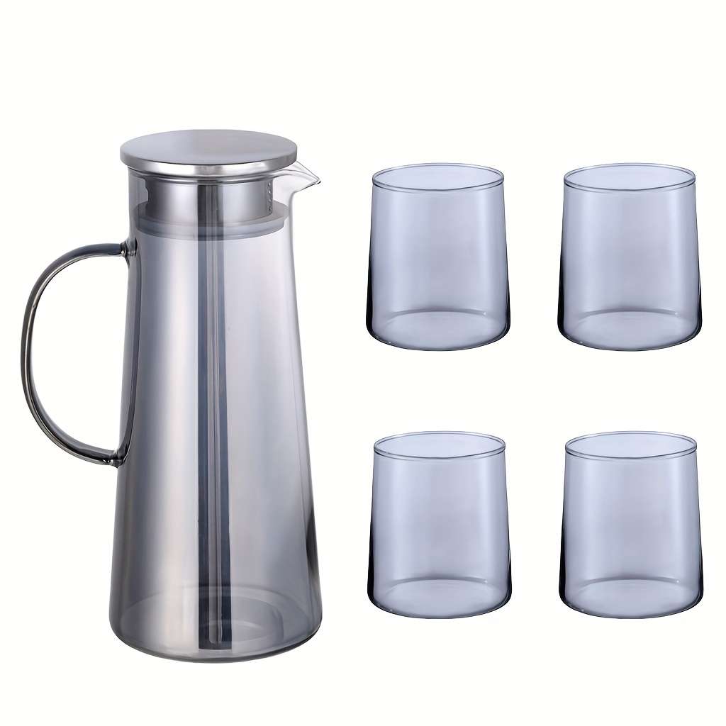 Water Cup Color Ash Grey Quantity7 Pcs 1 Jug 6 Cups