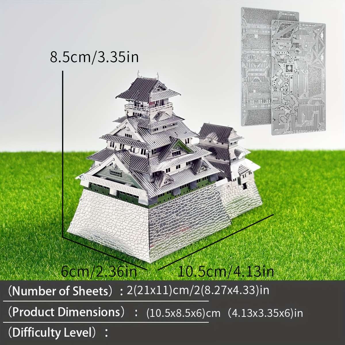 3D Building Model Puzzle Set Model Osaka Castle