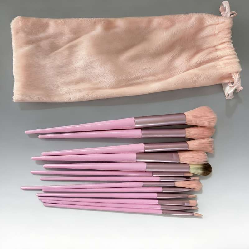 Makeup Brush Set Color 14Piece Set Includes Storage Bag