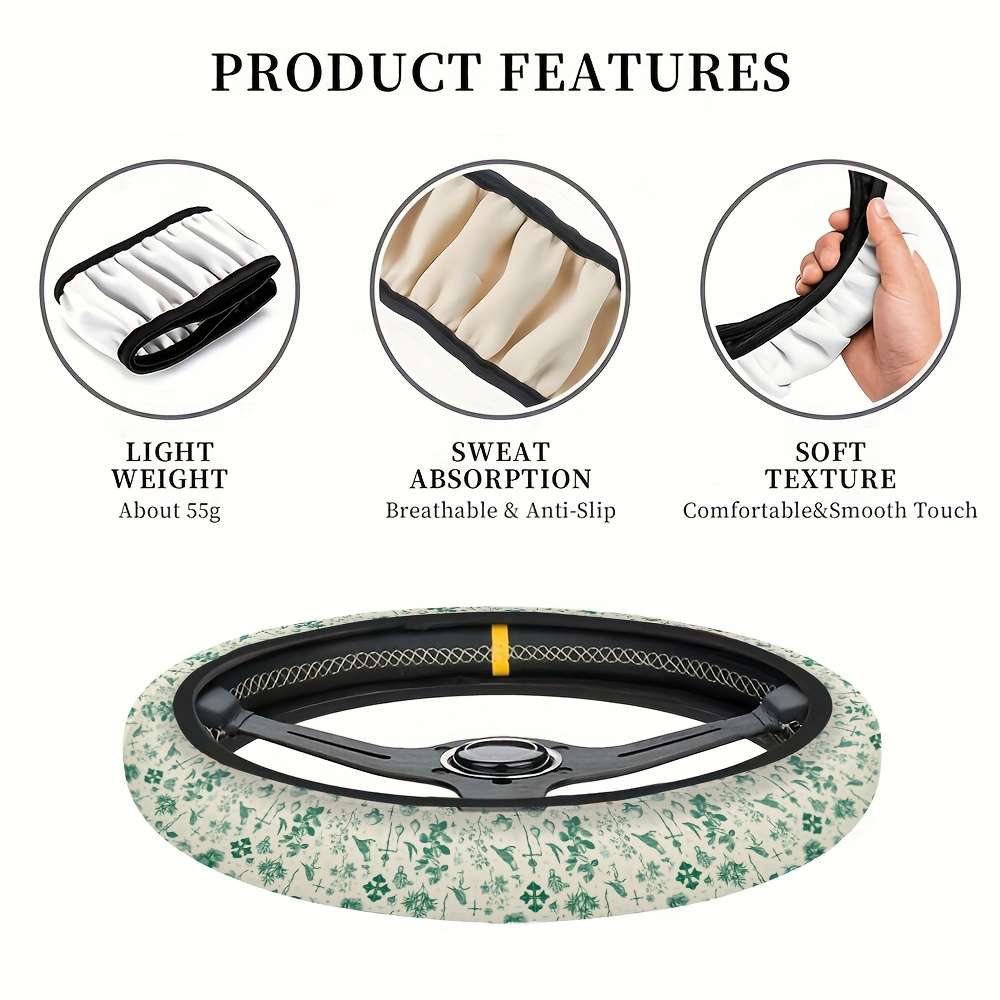 Car Steering Wheel Cover Diameter 38.1Cm