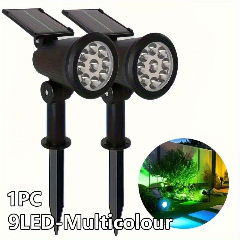Solar Emergency Lights Color 2Pcs White Spotlight