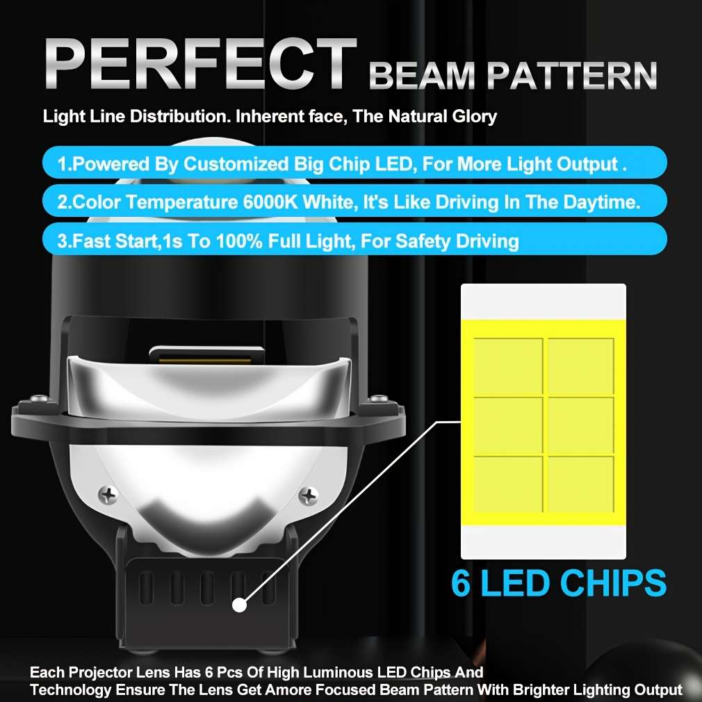 Car Lights Items 2Pcshighlow Beamuniversal