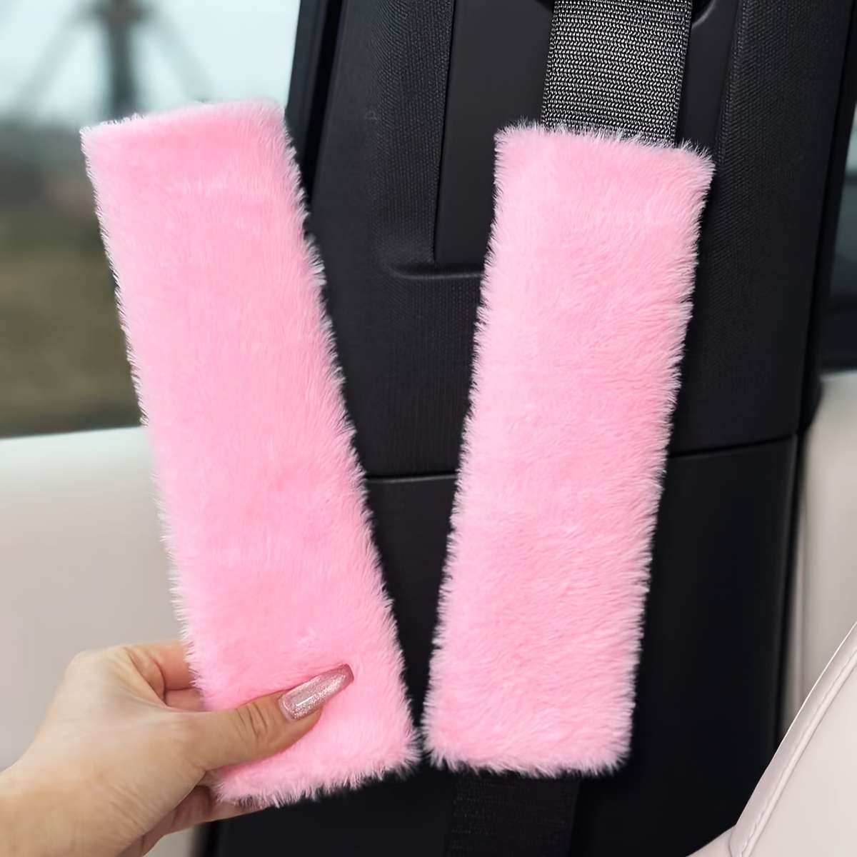 Car Seat Belt Covers Black Quantity 2Pcs
