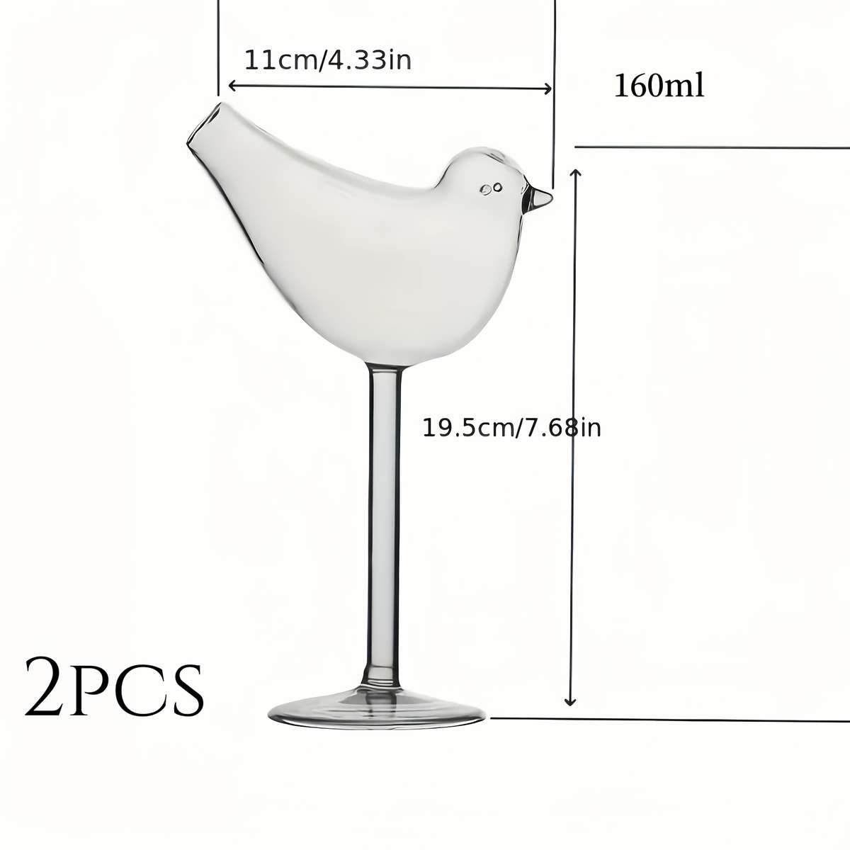 Water Cup Quantity 2Pcs