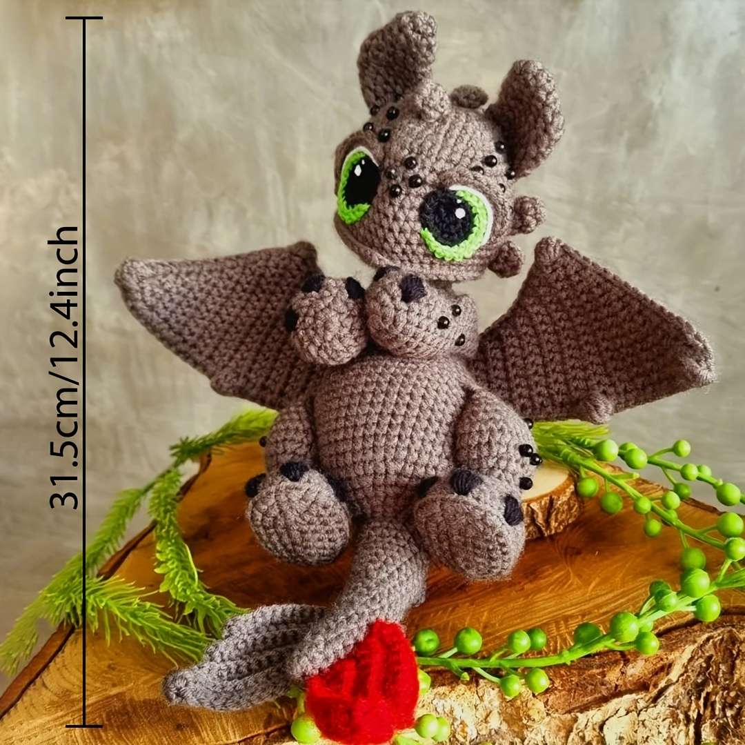 Plush Toyss Style Black Dragon