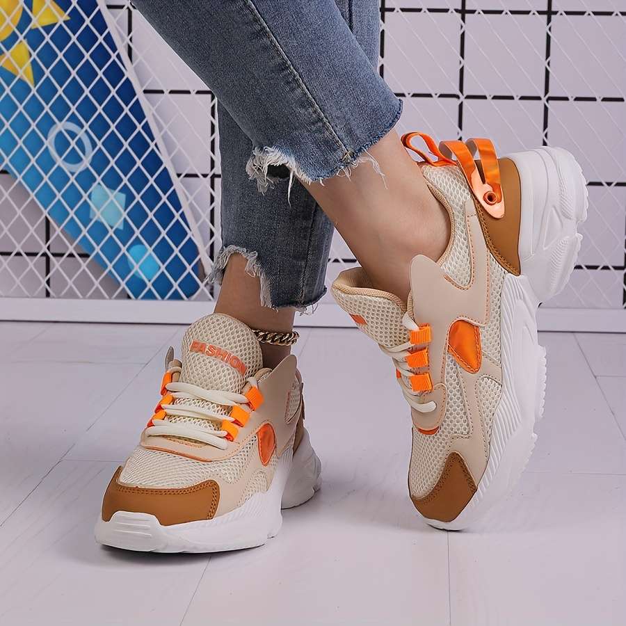 Women S Sneakers Color Orangered Sizeuk 5