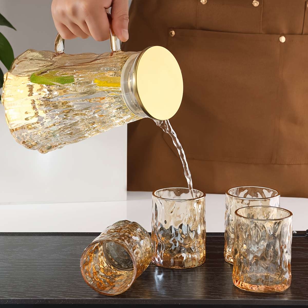 Water Cup Color Transparent Color Quantity6Pcs 1Jug 4Cups 1Brush