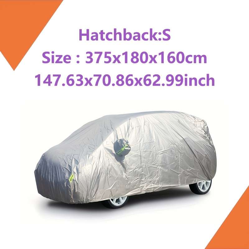 Car Cover Color Silvery Size Hatchback 2M