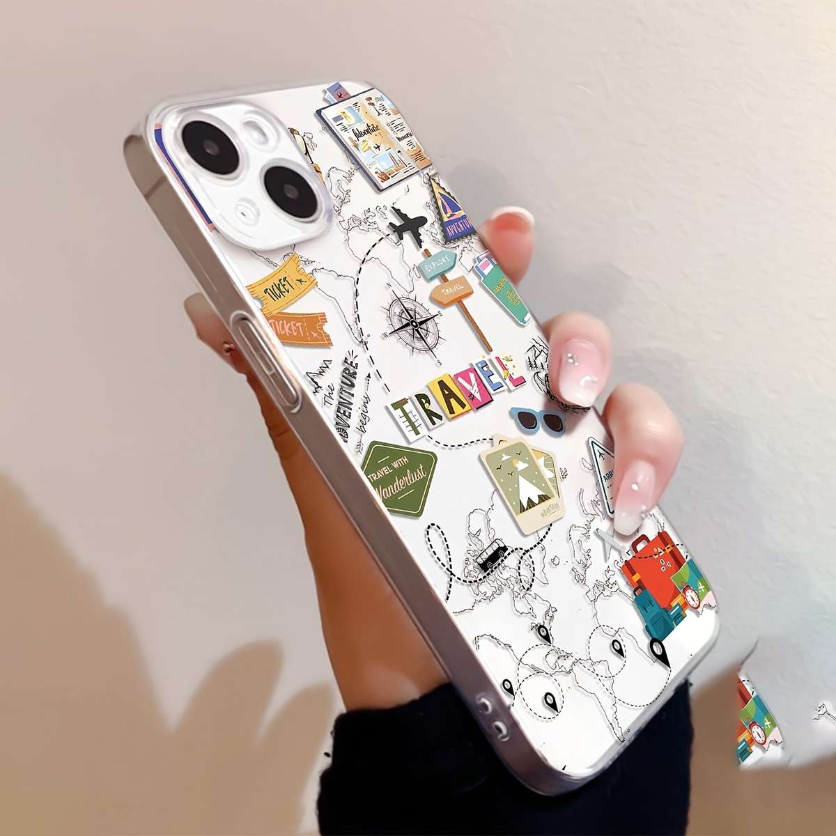 1Pc Transparent For iPhone 15 Plus Phone Case Phone Cover