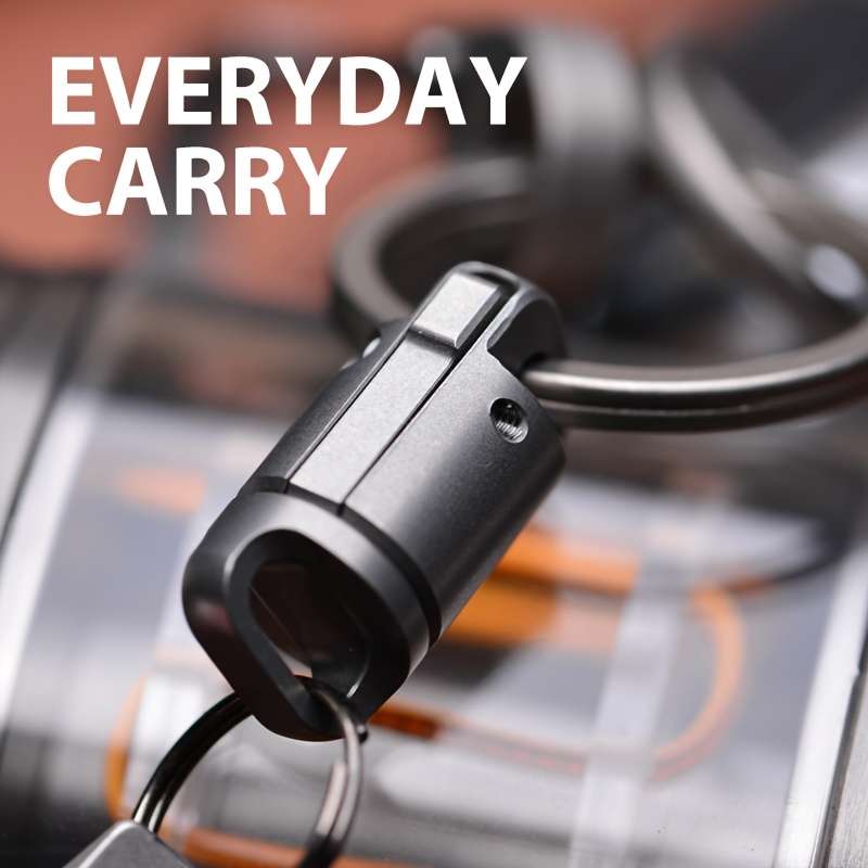 Professional Versatile Zinc Alloy 1Pack Titanium Alloy Magnetic Keychain For