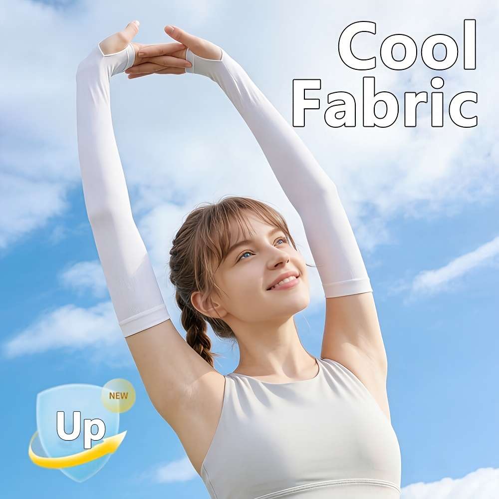 Sunscreen Sleeves Color White
