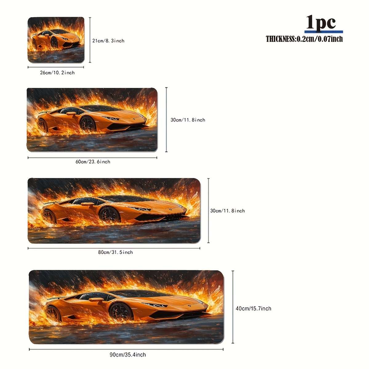 Mouse Pad Size 30X80Cm