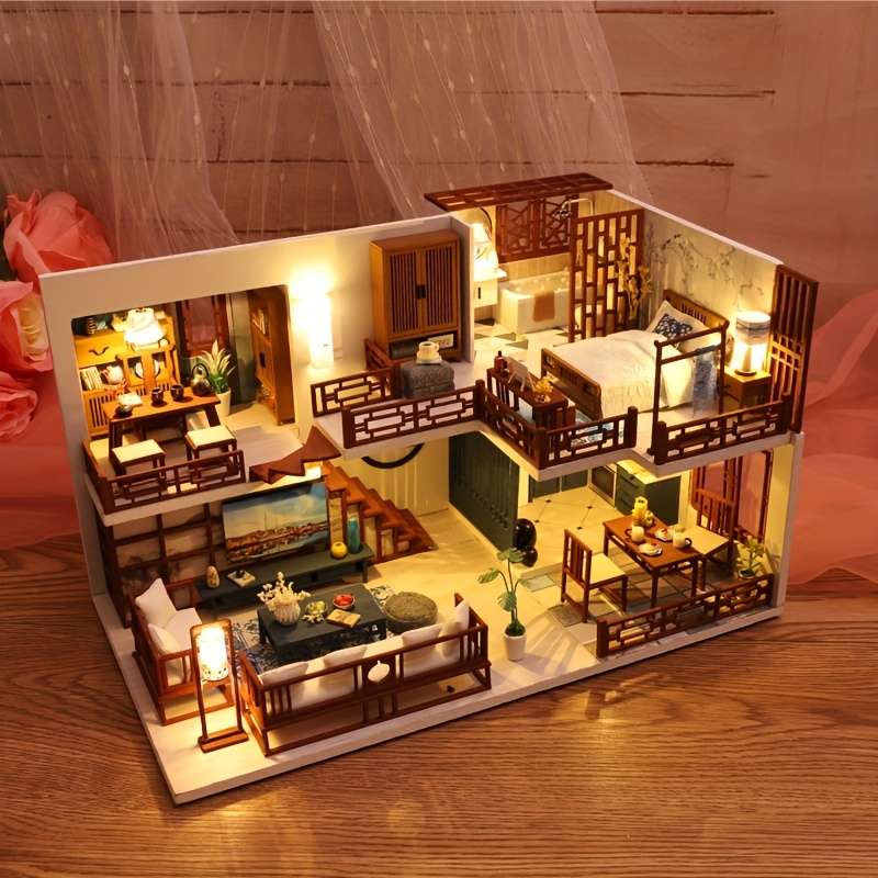 Building Toy Architectural Model Toy Set Style Quiet Good Time