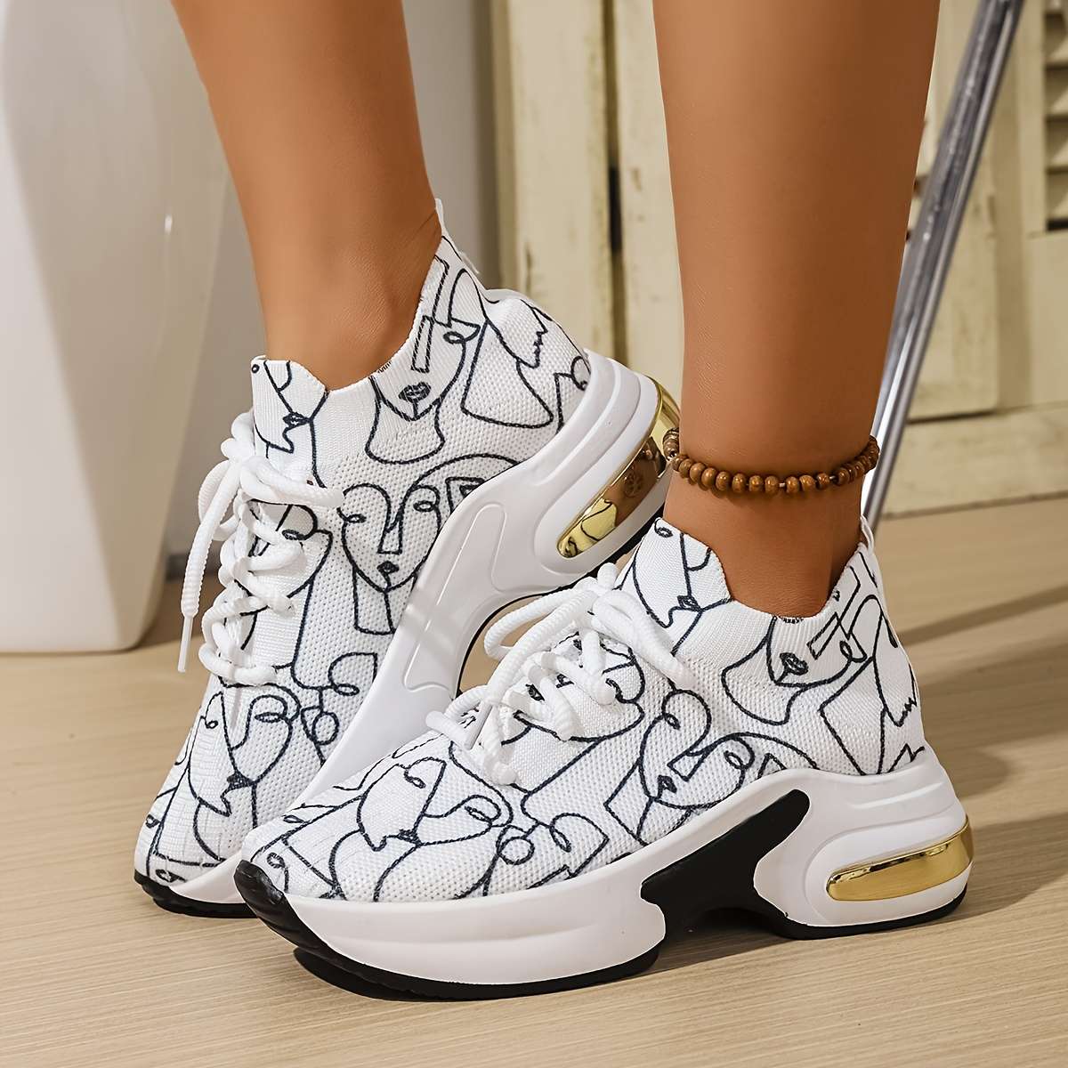 Women S Sneakers Color Abstract Sizeuk 8