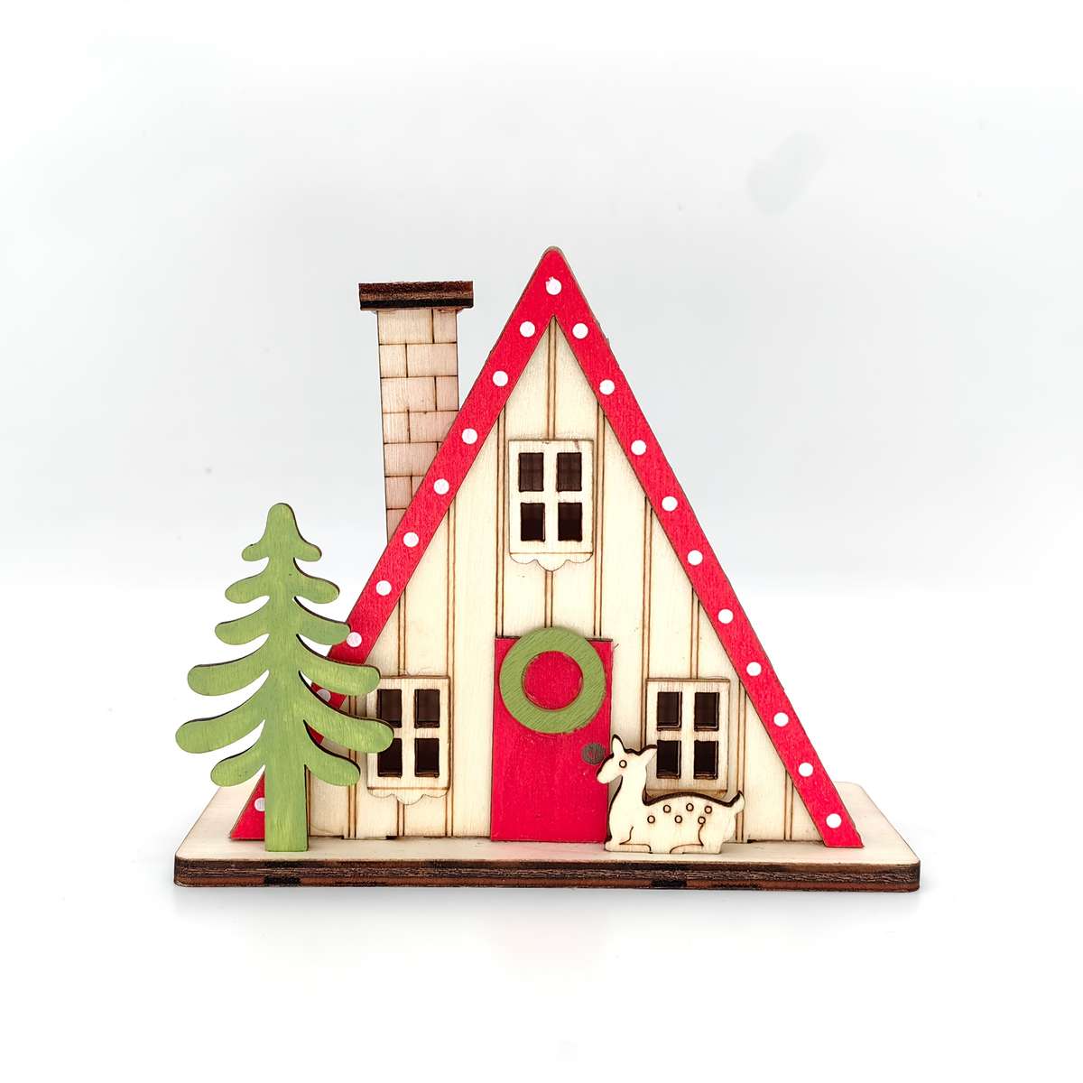 Building Toy Architectural Model Toy Set Items Coffee Colored Small House